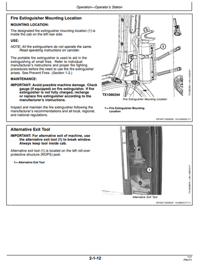 John Deere 250GLC Excavator Operation Manual OMT457226X019