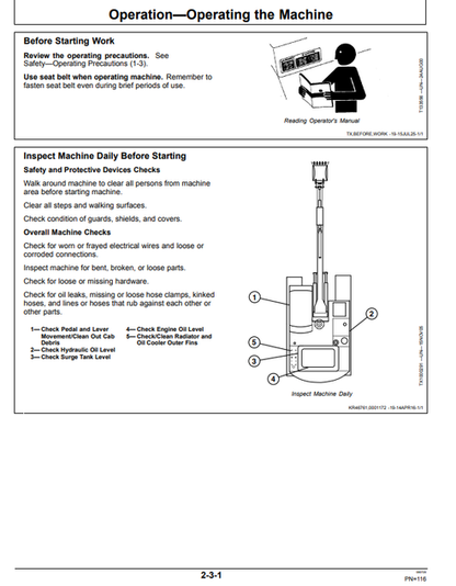 John Deere 250GLC Excavator Technical Operator Manual