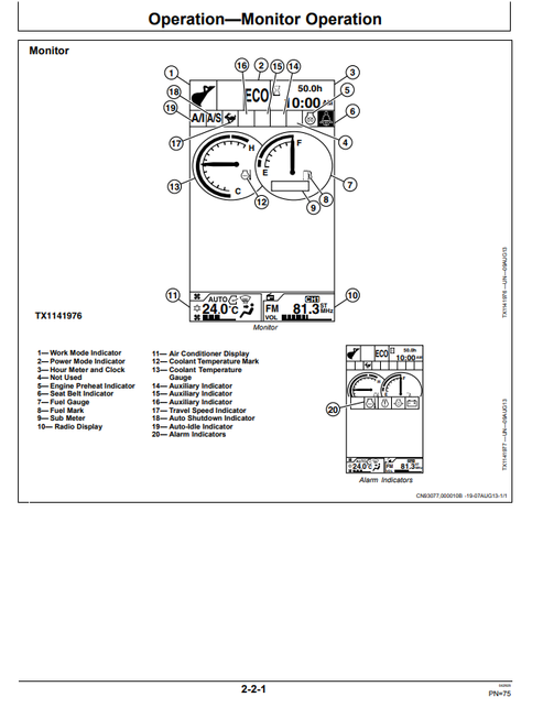 John Deere 250GLC Hydraulic Excavator Operator Manual 