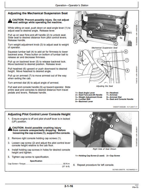 John Deere 250GLC Hydraulic Excavator Operator Manual PDF