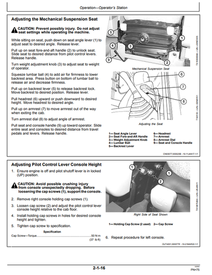 John Deere 250GLC Hydraulic Excavator Operator Manual PDF