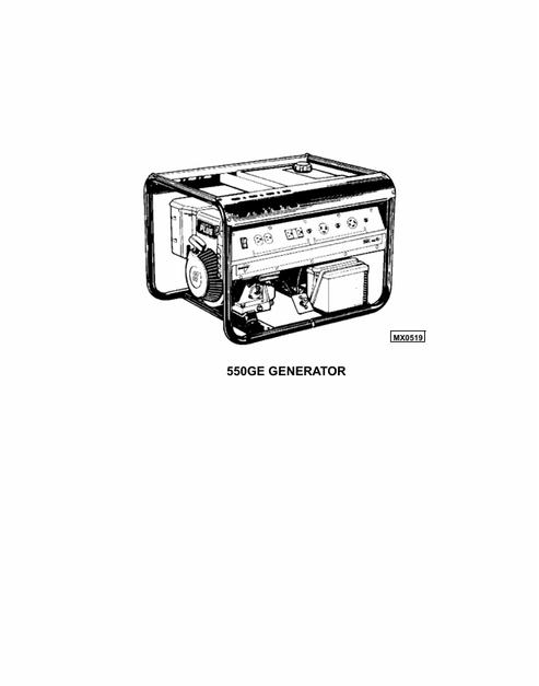 John Deere 250G 440G 550GE Generator Technical Service Manual
