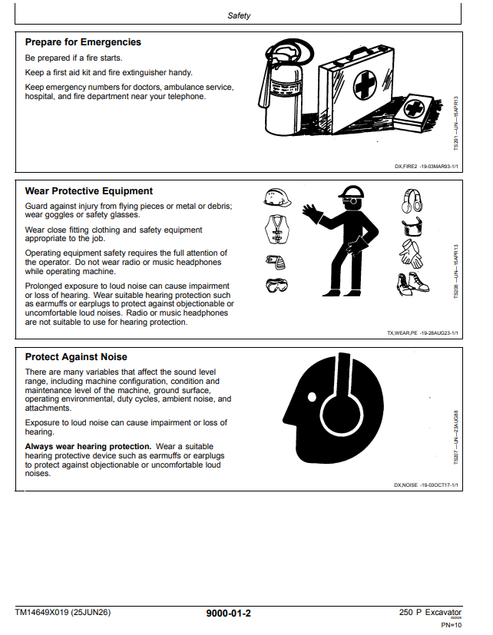 John Deere 250 P Excavator Operator Manual PDF