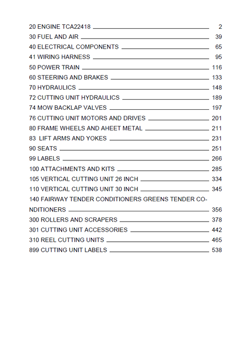 John Deere 2653B Professional Utility Mower Parts Catalogue PC9587