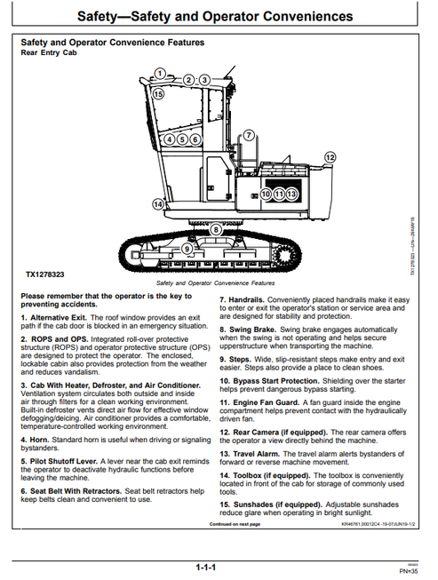 John Deere 2654G & 2654GLC Forestry Excavator Guide