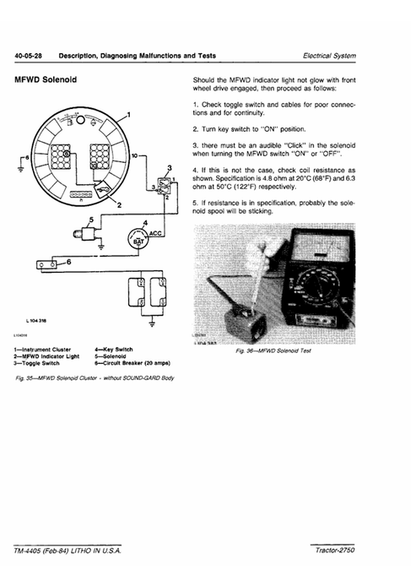 John Deere 2750 Tractor Workshop Technical Manual TM4405