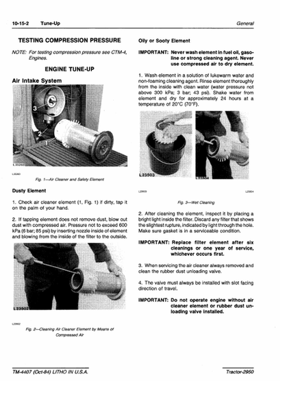 John Deere 2950 Agricultural Tractor Technical Service Manual