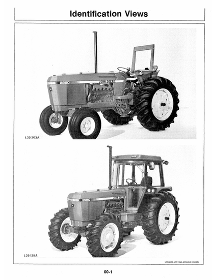 John Deere 2950 Tractor Operating & Maintenance Manual OML39652