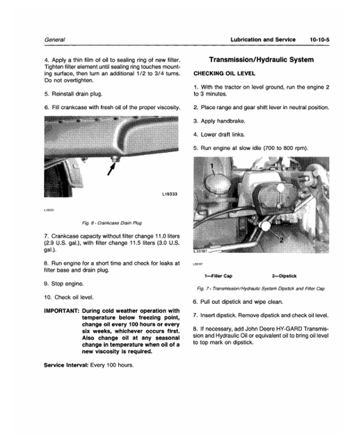 John Deere 2950 Tractor Service & Repair Technical Manual