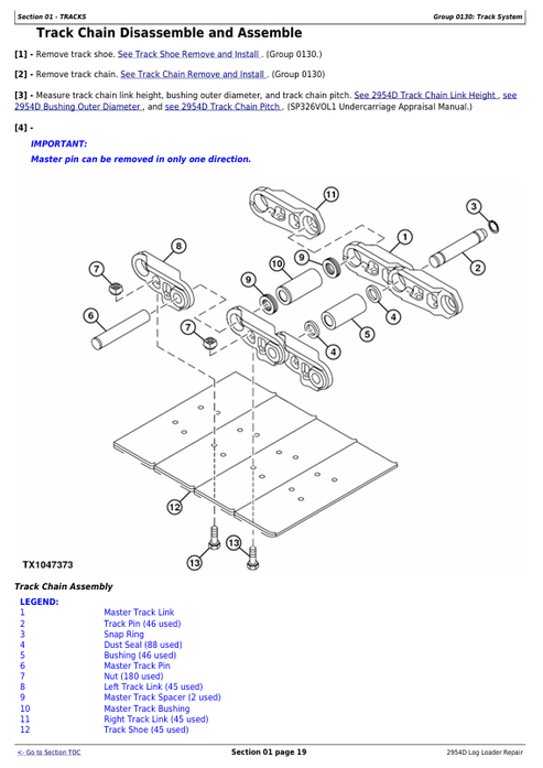 John Deere 2954D Log Loader Workshop Technical Manual TM10407