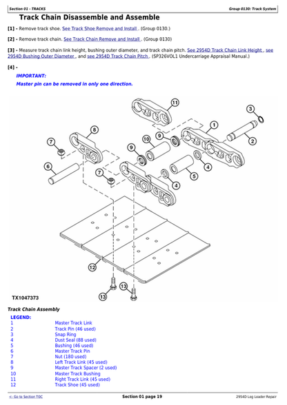 John Deere 2954D Log Loader Workshop Technical Manual TM10407