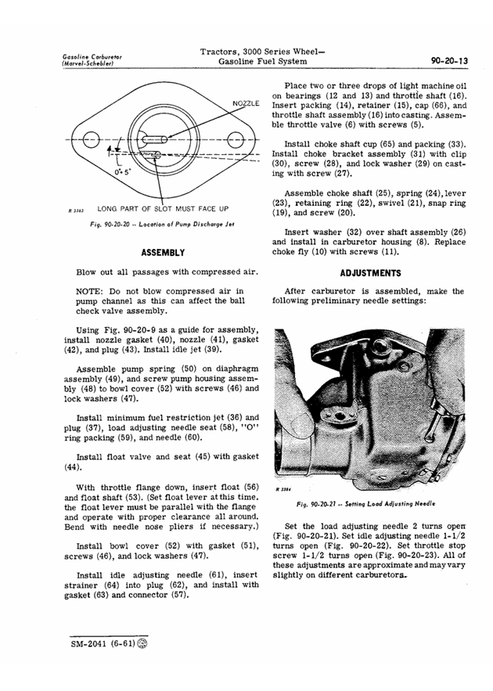 John Deere 3000 Series Agricultural Tractor Technical Service Manual