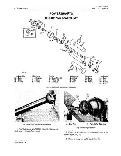 John Deere 300 Corn Hasker Diagnostic Technical Manual TM1121