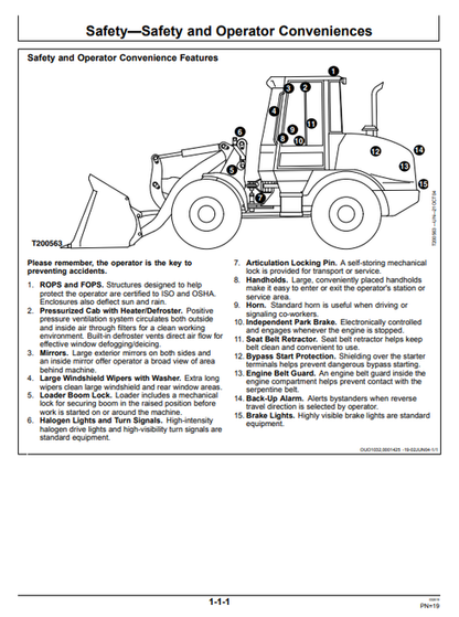 John Deere 304J Loader Operation & Maintenance Manual