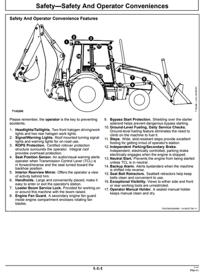 John Deere 310G, 310SG And 315SG Backhoe Loader Operation & Maintenance Manual PDF