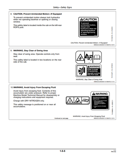 John Deere 310K Backhoe Loader Operation & Maintenance Manual