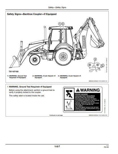 John Deere 310K EP Backhoe Loader Operator Guide OMT305695