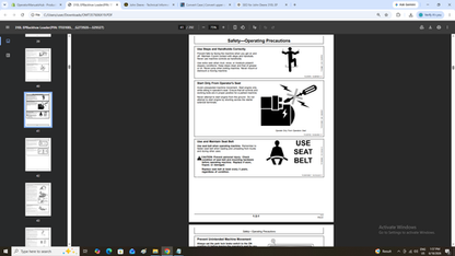 John Deere 310L EP Backhoe Loader Operator Guide OMT357606X19