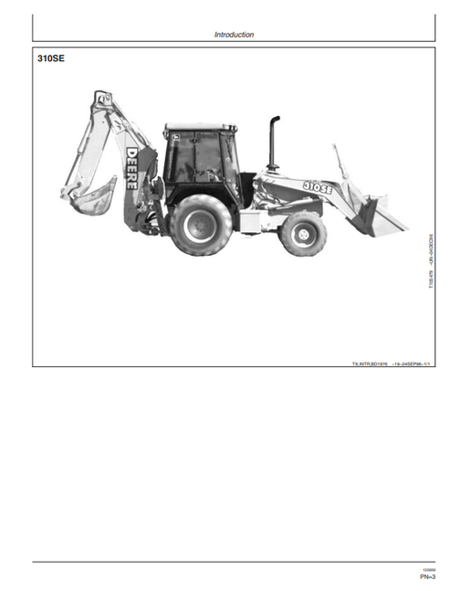 John Deere 310SE And 315 Sideshift Backhoe Loader Operation & Maintenance Manual PDF