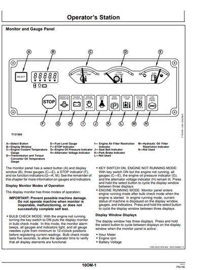 John Deere 310SG & 315SG Backhoe Operator Manual OMT166699