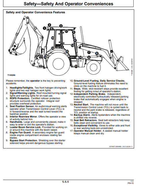 John Deere 310SJ And 410J Backhoe Loader TMC Operation & Maintenance Manual PDF