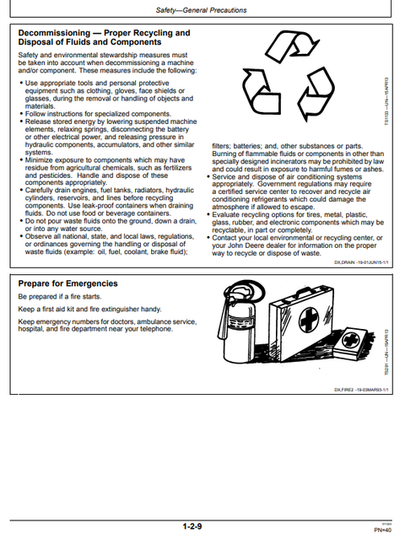 John Deere 310SL Backhoe Loader Operation & Maintenance Manual PDF