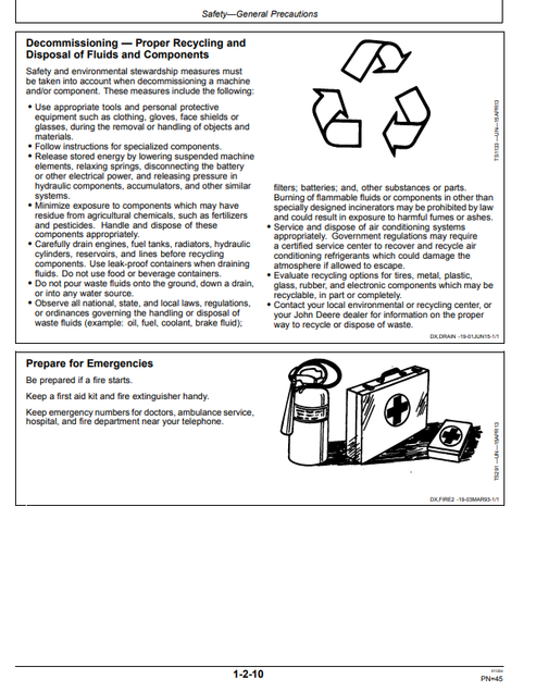 John Deere 310SL Backhoe Loader Technical Operator Manual