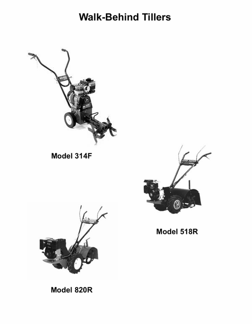 John Deere 314F 518R 820R Tiller Service Manual TM1687