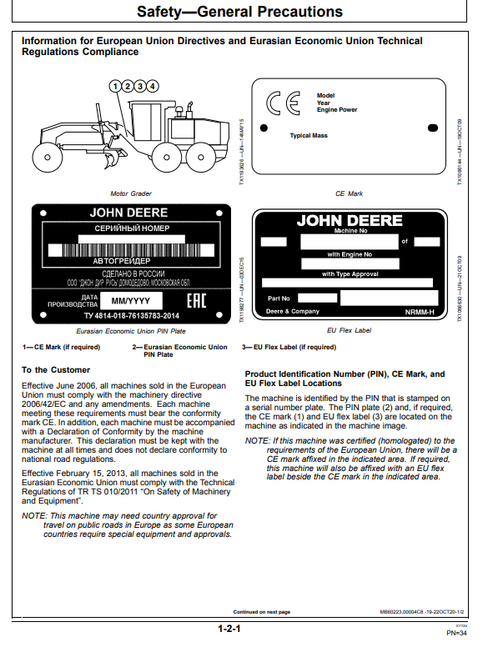 John Deere 315SL And 325SL Backhoe Loader Operation & Maintenance Manual PDF