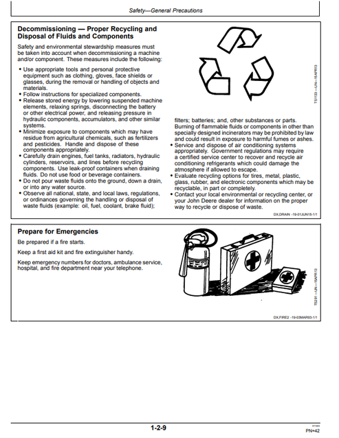 John Deere 315SL And 325SL Backhoe Loader Technical Operator Manual
