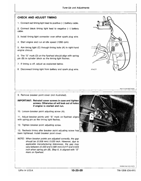 John Deere 317 Hydrostatic Tractor Service & Technical Manual