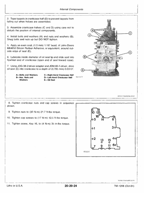 John Deere 317 Tractor Technical Service Manual TM1208