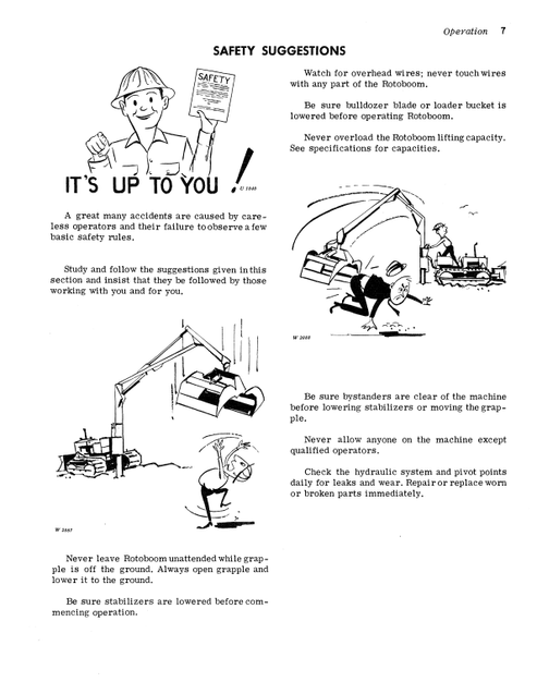 John Deere 3400 & 3415 Rotoboom Operator Guide PDF OMW15500