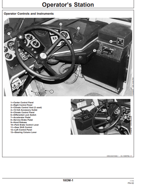 John Deere 350C/400C Articulated Dump Truck Manual OMT166947