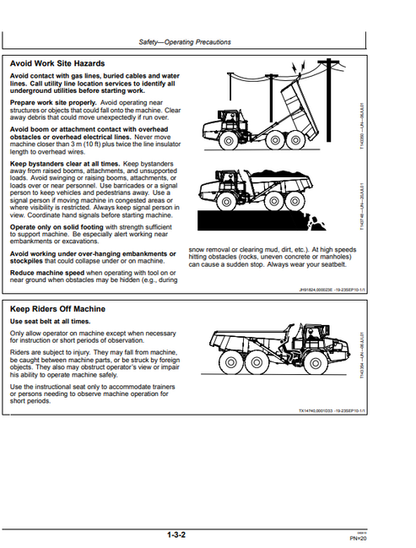 John Deere 350D 400D Articulated Truck Manual PDF