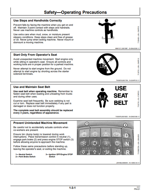 John Deere 350D 400D Series II Articulated Truck Manual PDF