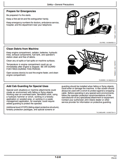 John Deere 350GLC Excavator Operation Manual OMT352707X019