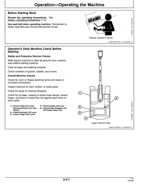 John Deere 350GLC Excavator Operator Guide PDF