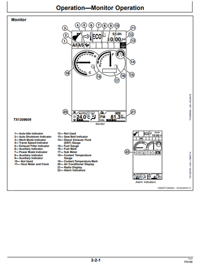 John Deere 350GLC Hydraulic Excavator Operator Manual PDF