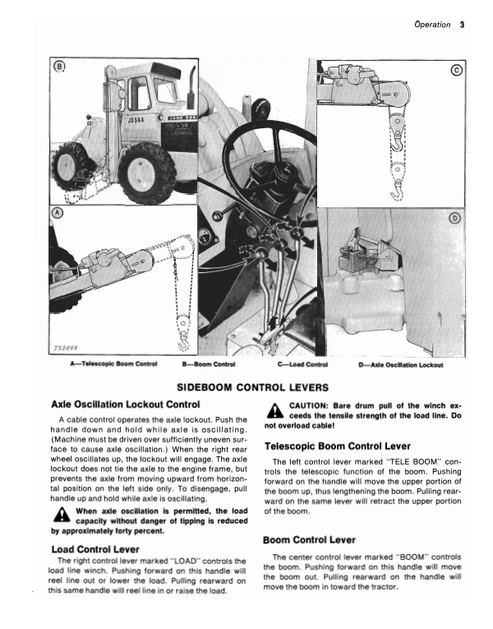 John Deere 3550 & 3560 Sideboom Operation Manual PDF