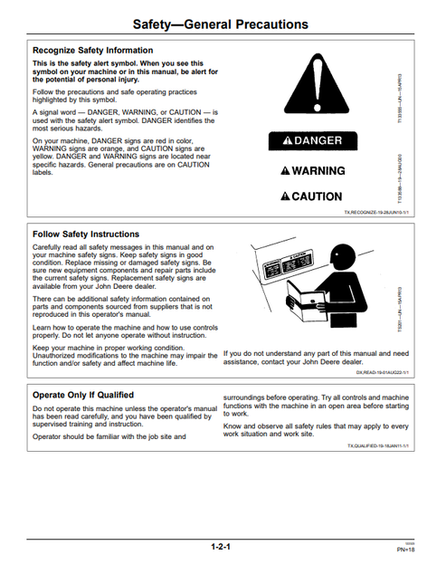 John Deere 35D 50D Excavator Operation & Maintenance Manual PDF