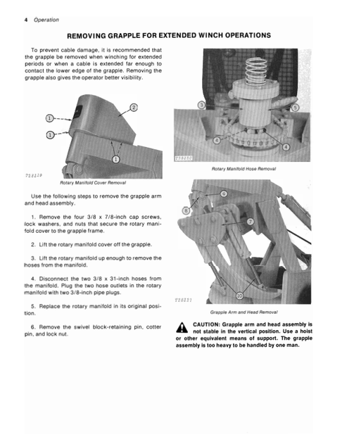 John Deere 3605 Grapple Operator Guide PDF
