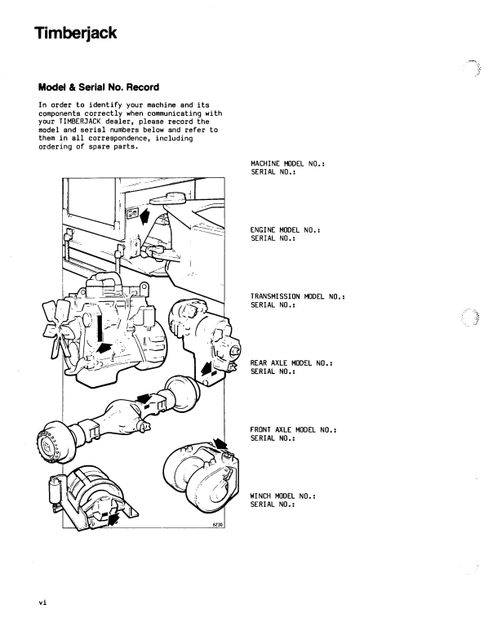 John Deere 380A Series Skidder Equipment Manual 8044512