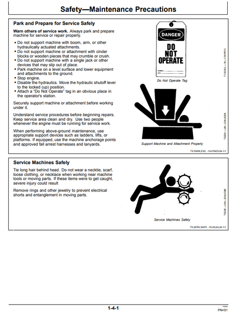John Deere 380 P Excavator User & Operator Guide OMT453665X019