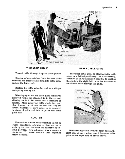 John Deere 3900 Cable Plow Equipment Operator Guide