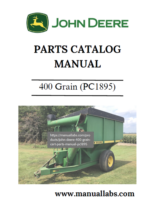 John Deere 400 Grain Parts Catalogue Manual PC1895 PDF
