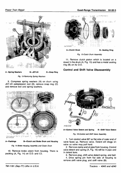 John Deere 4040 4240 Tractor Service & Technical Manual PDF