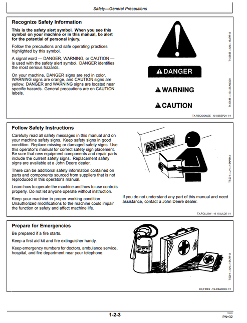 John Deere 40 P Excavator Operating Instructions Manual PDF
