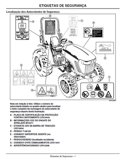 John Deere 4320 4520 4720 Tractor Operator Guide PDF OMLVU19629
