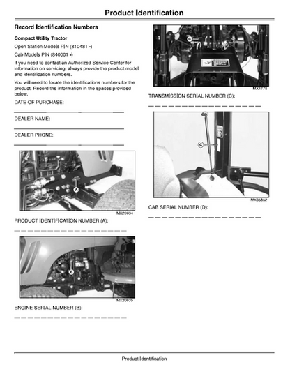 John Deere 4320, 4520 & 4720 Tractor Operator Manual PDF